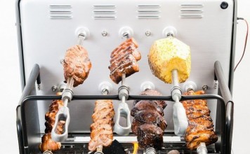 Портативный гриль, складывающийся в чемодан