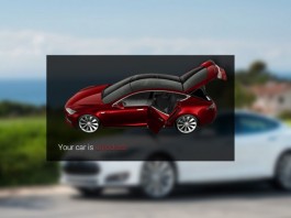 GlassTesla приложение синхронизирует Google Glass c Model S от Tesla teslaglass