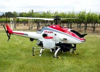 Университет Калифорнии в Дэвисе исследует вертолет-распылитель RMAX вертолет-распылитель
