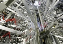 подземная стоянка для велосипедов