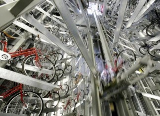 подземная стоянка для велосипедов