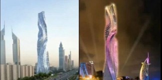 вращающийся небоскреб