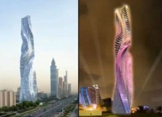 вращающийся небоскреб