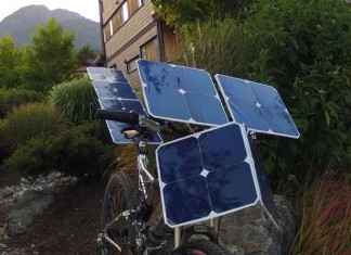 Велосипед на солнечных батареях