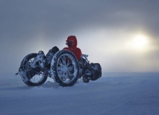 велосипед по снегу