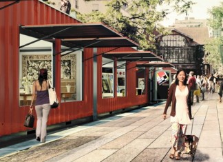 La Petite Ceinture предлагает рынок в поезде La Petite Ceinture