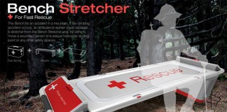 Скамья - носилки для быстрой помощи в горной местности