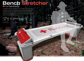 Скамья - носилки для быстрой помощи в горной местности