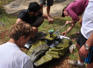 Лодки в виде крокодилов помогают изучить бегемотов (видео) Лодка