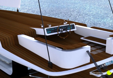 kira hybrid sail yacht