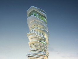 Спиральный небоскреб с рампами вместо лестничных пролётов endless city