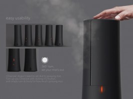 Увлажнитель воздуха Charcoal Mist использует свойства настоящего древесного угля charcoal