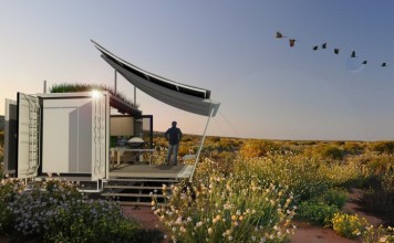 В G-pod представляют раскладной дом, который можно возить с собой в корабельном контейнере g-pod