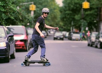 Leif — электрический скейтборд, который позволяет ехать по асфальту как по снегу (фоторепортаж) leif skateboard