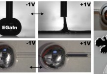 Жидкий металл будут использовать при создании изменяющей себя электроники (видео) liquid metal
