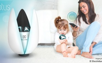 Воздухоочиститель в форме лотоса с функциональными шариками lotus