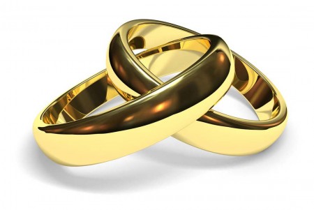 Золотые свадебные кольца фото.