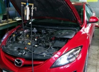 Прочистка инжектора в Мазде 3