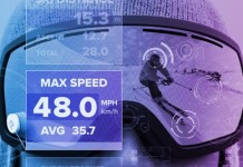 GogglePal добавляет экран для статистики как в играх к любым лыжным очкам (видео) goggle-pal