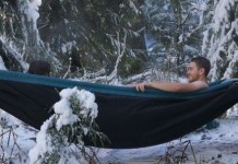 HydroHammock приносит джакузи в лес hydro-hammock