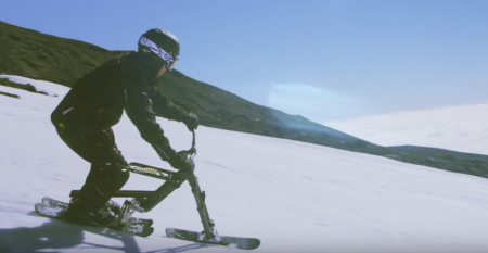 Snogo - велосипед на лыжах