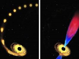 Астрономы всего мира наблюдали пожирание звезды черной дырой