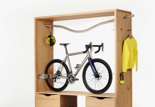 Обнародована интересная концепция: шкаф под велосипед