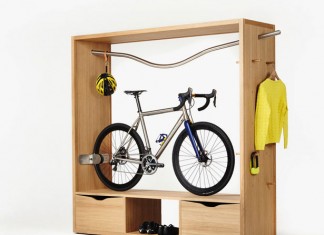 Обнародована интересная концепция: шкаф под велосипед