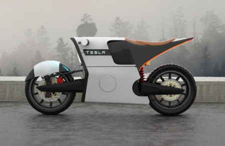 Дизайнер представил мотоцикл вдохновленный Tesla Motors