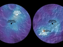 В Древности ось Луны была смещена