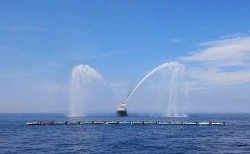 Инновационное водочистное сооружение наконец спущено на воду