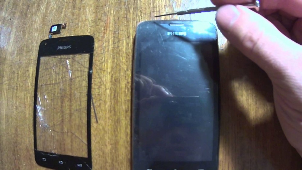 Замена тачскрина на телефоне HTC Sensation XL.