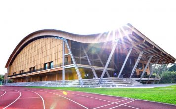 В Сингапуре построен первый стадион из дерева