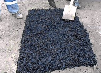 Укладка холодного асфальта Асфальт