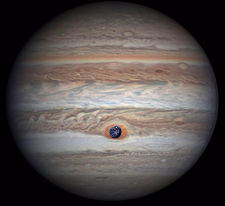 Зонд Juno прислал подробные фотографии Большого красного пятна