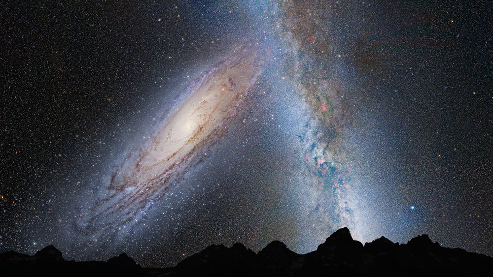 Опубликованы новые фотографии слияния двух галактик 
