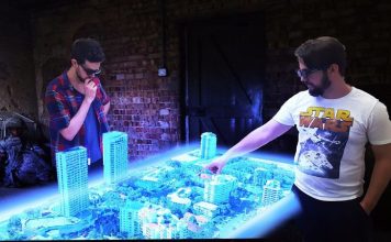 Создан первый стол проецирующий голографические изображения