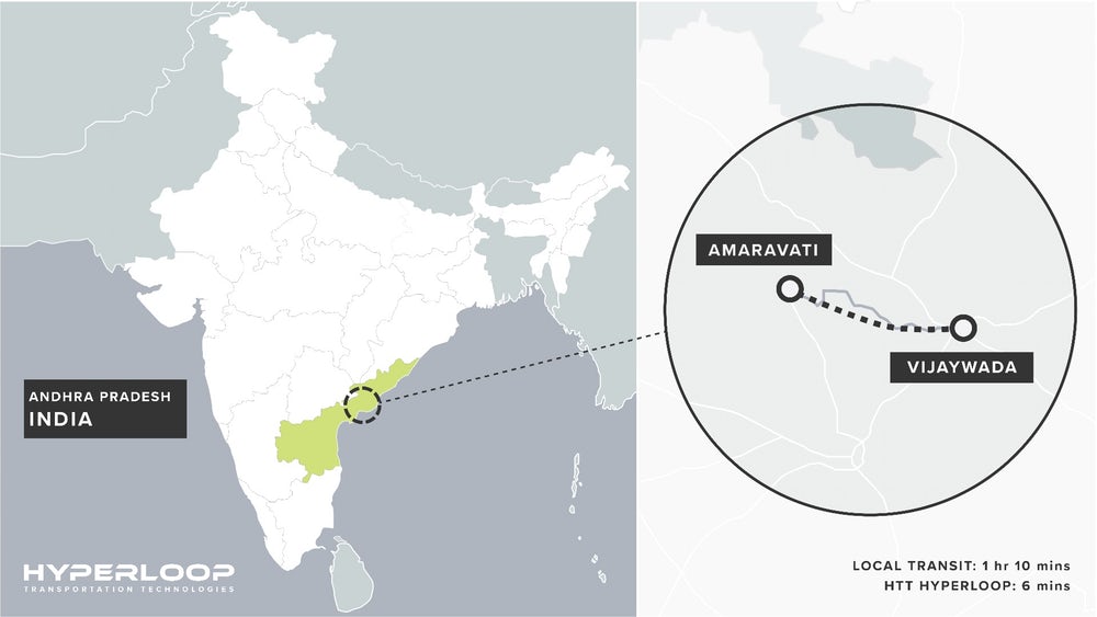 В Индии появится транспортная система Hyperloop