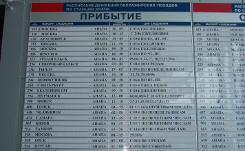 Расписание движения поездов Расписание