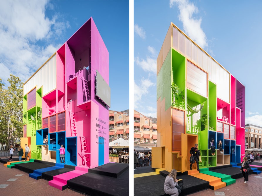 В Голландии представили концепт многоквартирного дома в стиле "Тетрис"