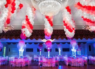 С помощью чего возможно украсить помещение к празднику?