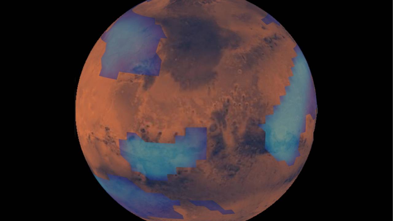 На марсе нет атмосферы. Марс Планета атмосфера. Марс с водой и атмосферой. Тонкая атмосфера Марса. Цвет атмосферы Марса.