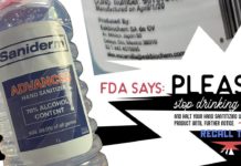 Санитайзер AHS от Eskbiochem отозван в связи с опасным содержанием метанола