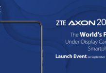 ZTE Axon 20 5G — первый в мире смартфон с подэкранной фронтальной камерой, который выйдет 1 сентября