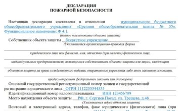 100 Сервіс — допомога в оформленні декларації протипожежної безпеки