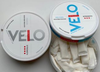Употребление никотина в дороге — подушечки Velo!