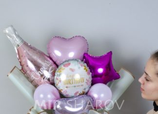 Букеты из шаров — что дарить виновнику торжества?