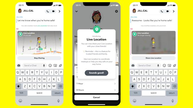 Snapchat позволит делиться своим местоположением с друзьями